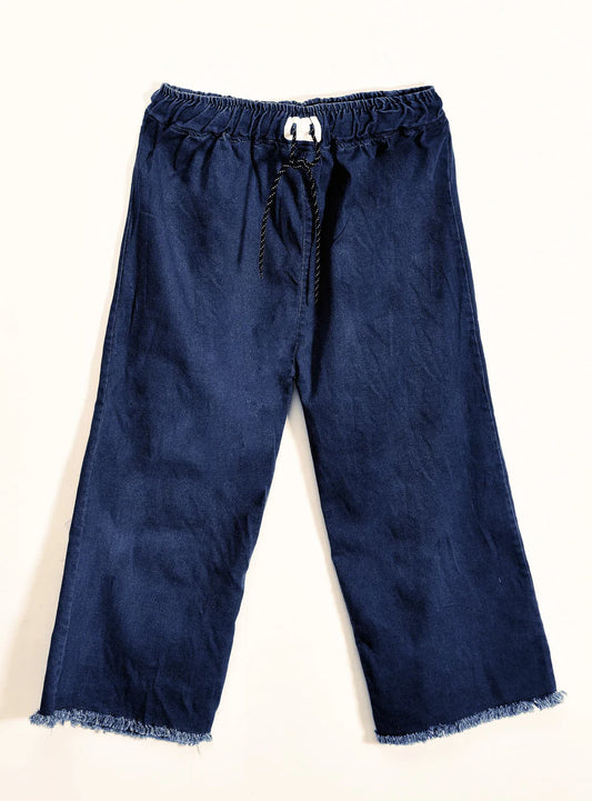 Navy Blue Baggy Style Denim Jeans for women