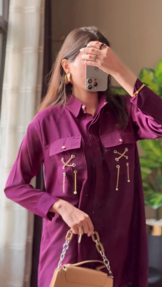 Mulberry - Shirt with cargo pants